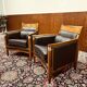 Classic Art Deco Armchair Black Low