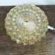 Amber bubble glass round ceiling light Philips 1960