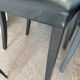 4 leather chairs by Cinna