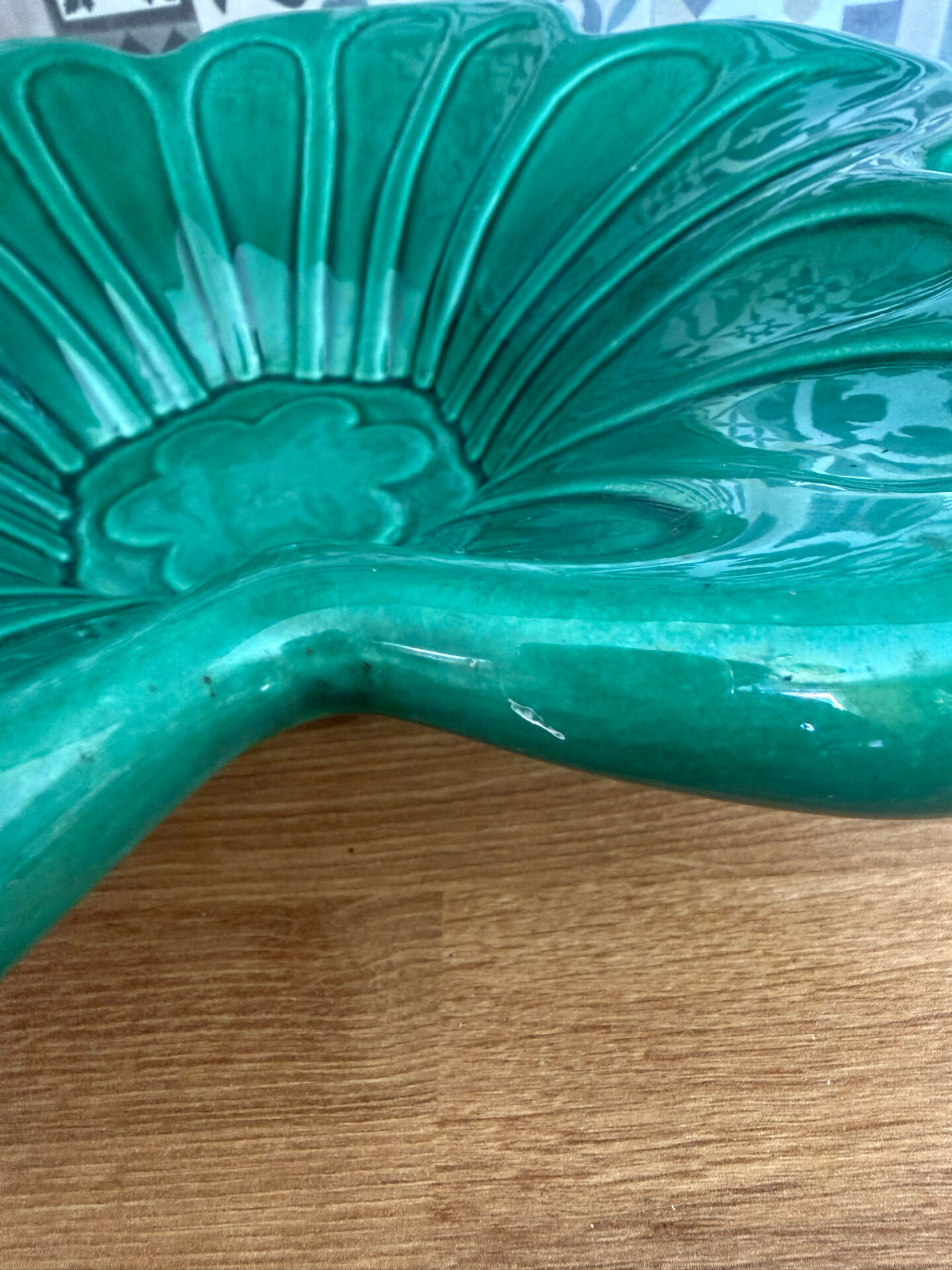 large hollow ceramic bowl in emerald green, CAB Bordeaux