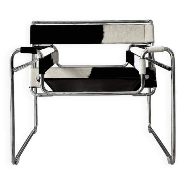 Fauteuil ''Wassily'' par Marcel Breuer pour Gavina