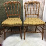 Paire de chaises anciennes style Napoléon