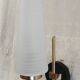 Brass and glass wall lights - 50s/60s