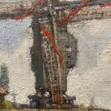 Tableau paysage moulin Jean Nys