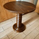 Art deco side table in chene