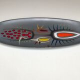 Decorative ceramic dish unique vintage Years 70