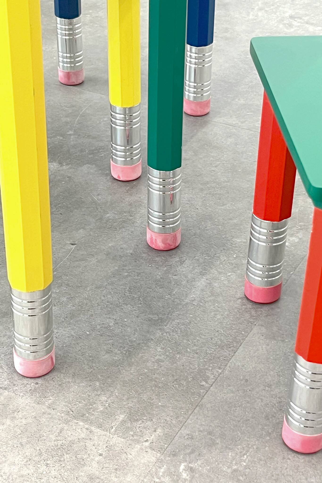 Vintage coloured pencil furniture set – IKEA x Pierre Sala
