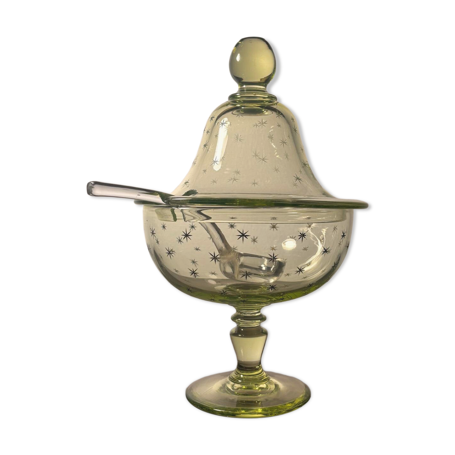 Baccarat/Saint Louis Compotier Ouraline crystal