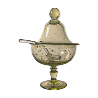 Baccarat/Saint Louis Compotier Ouraline crystal