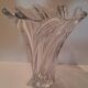 Vase en cristal signé Art Vannes France h 32 cm