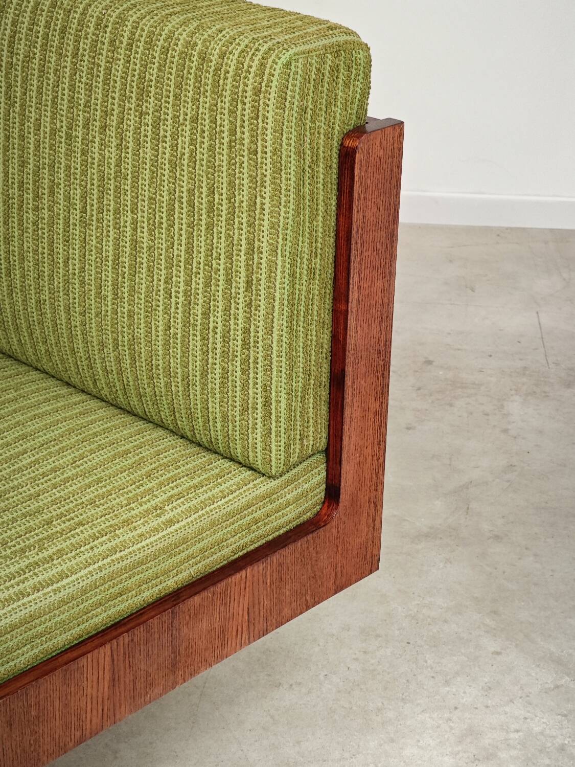 Jitona Sobeslav 1970s Green Fabric Folding Sofa