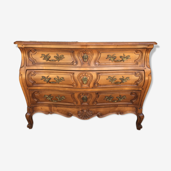 Commode galbée de style Louis XV