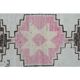 Vintage Turkish Oushak Pink Brown Wool Rug 72x312