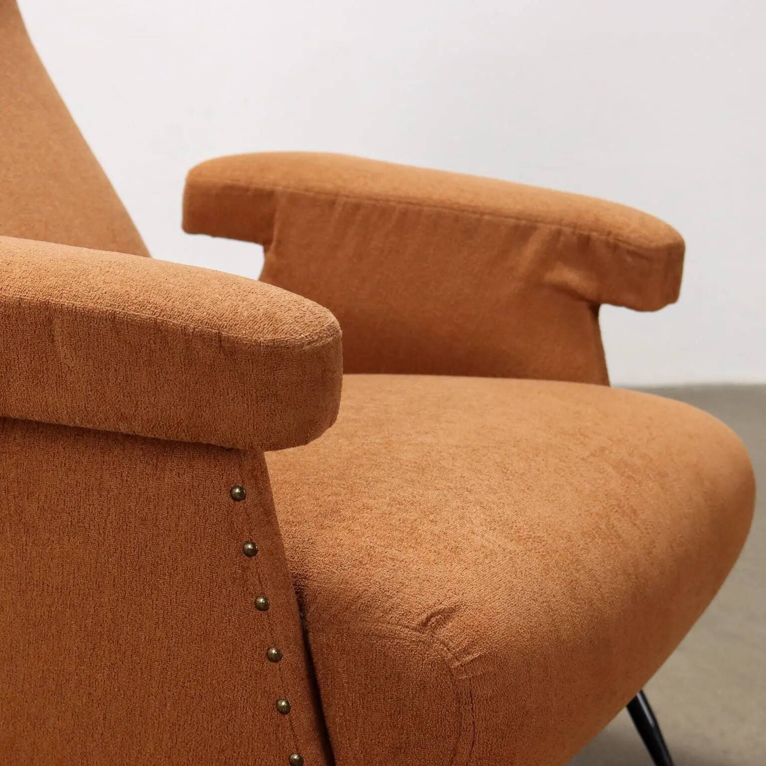 Fabric armchair Italy 1950s-1960s