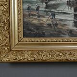Tableau "Fishing Memory" signed L. Henry – late 19th century