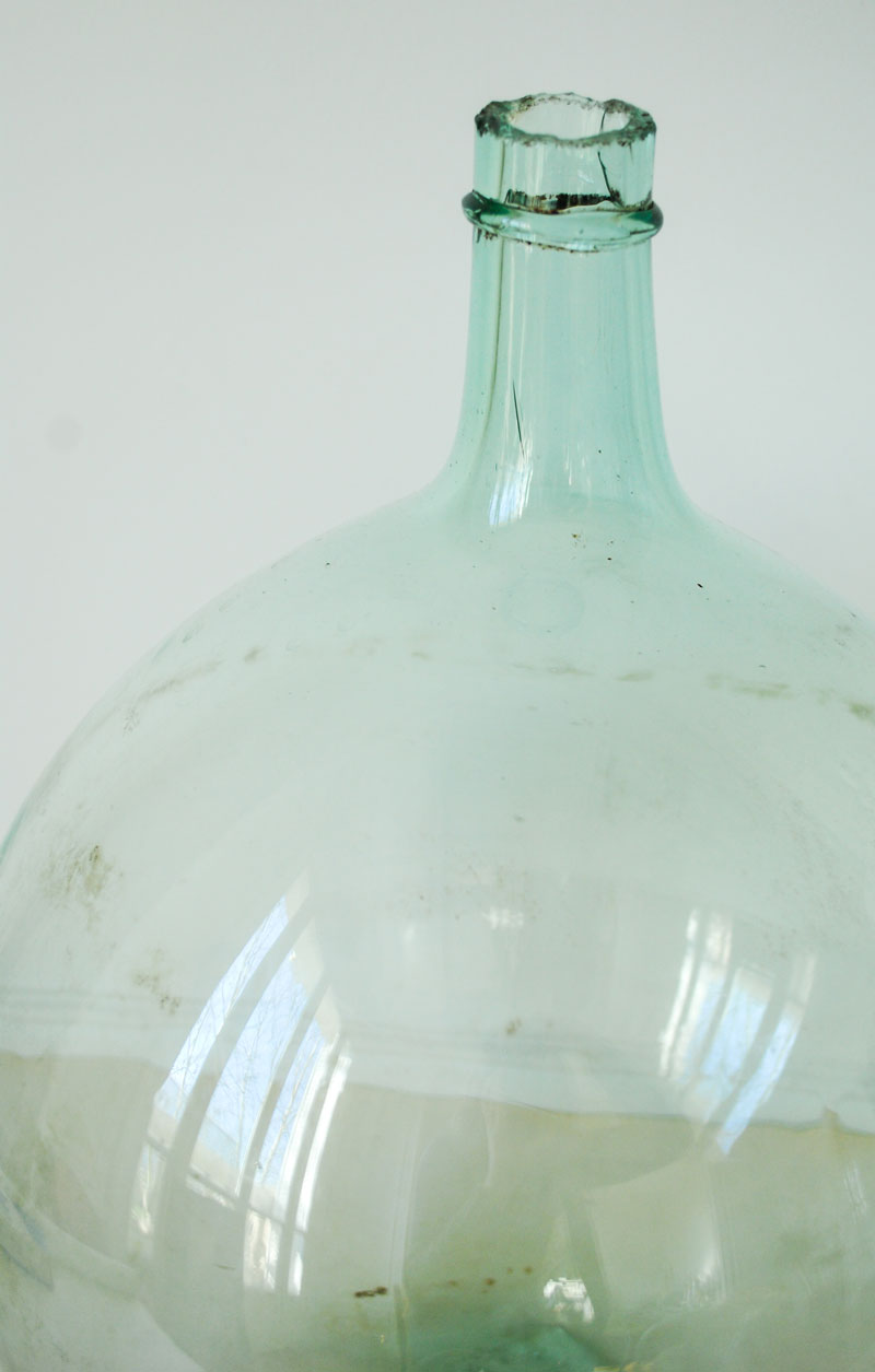 Transparent demijohn 15L