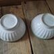 Porcelain bowls italy bordered green