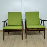 Lounge chairs by Ton, Set of 2