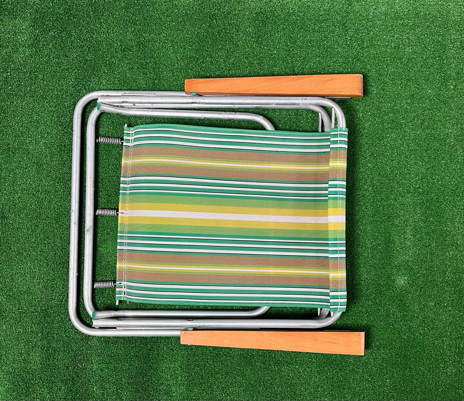 Vintage 70 year camping folding chair