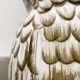 Vintage Italian ceramic owl umbrella stand