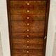 19th century mahogany and veneer cardboard or notary cabinet