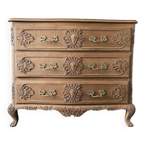 Antique chest of drawers in light oak