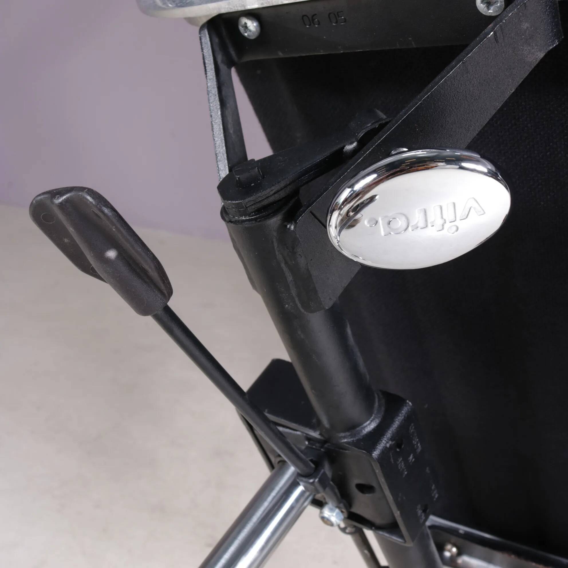 2000s desk chair model EA118, chrome base with black hopsack upholstery and aluminium armrests / Charles & Ray Eames / Vitra, Germany