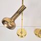 Vintage Brass Trumpet Table Lamps by Solken Leuchten, 1970s, Set of 2