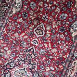 Tapis persan Kashan vintage fait main 76 cm x 179 cm, années 1960