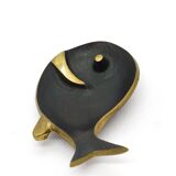 Bol/Mégotine Fish in Brass Mid-Century by Walter Bosse, Herta Baller, 1950s