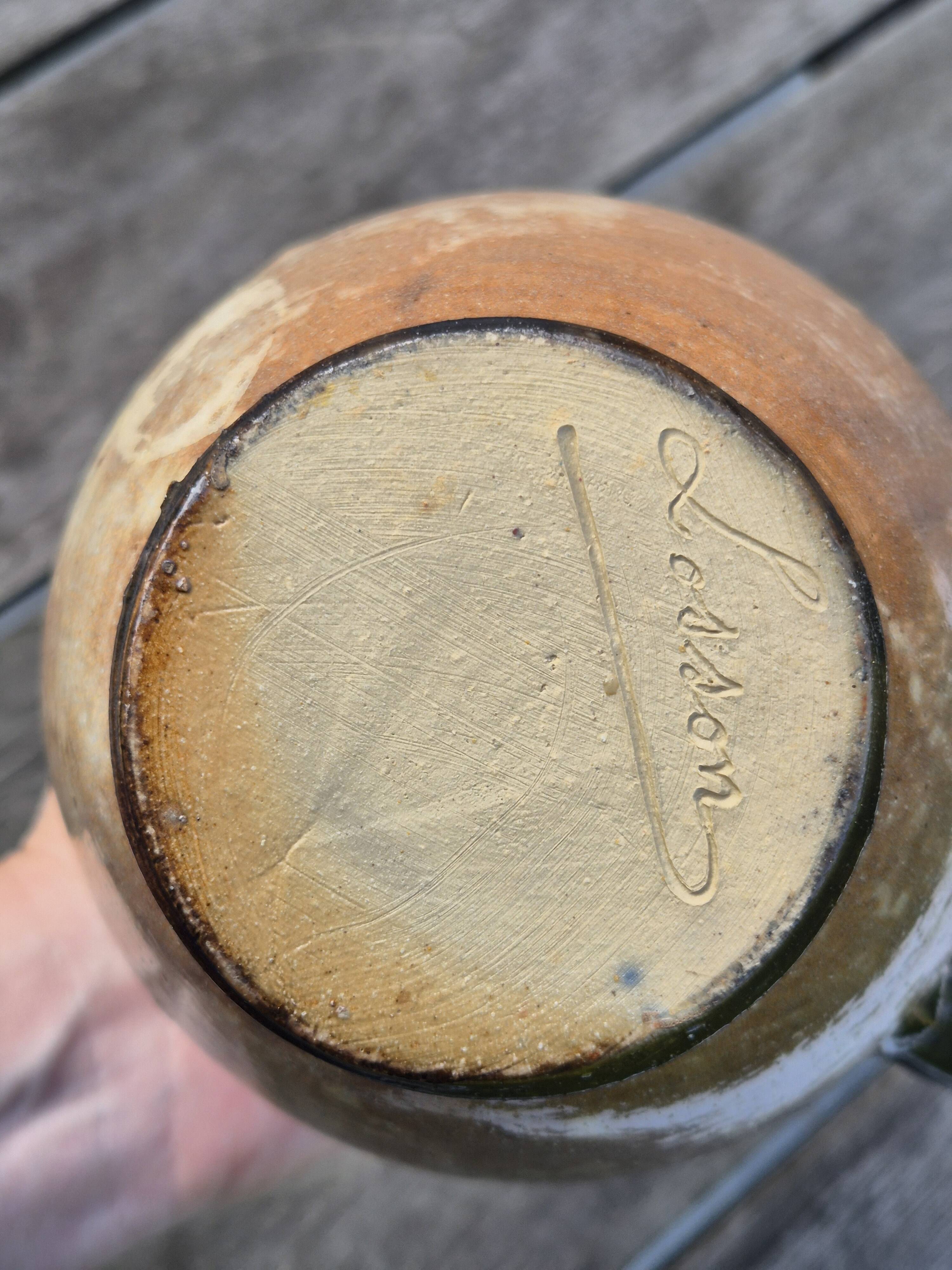 Vintage Stoneware Jug – Signed Losson