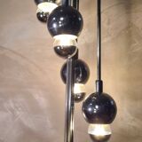 lampadaire chromée space age, 1960/70.   h 180x30