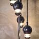 space age chrome floor lamp, 1960/70. h 180x30
