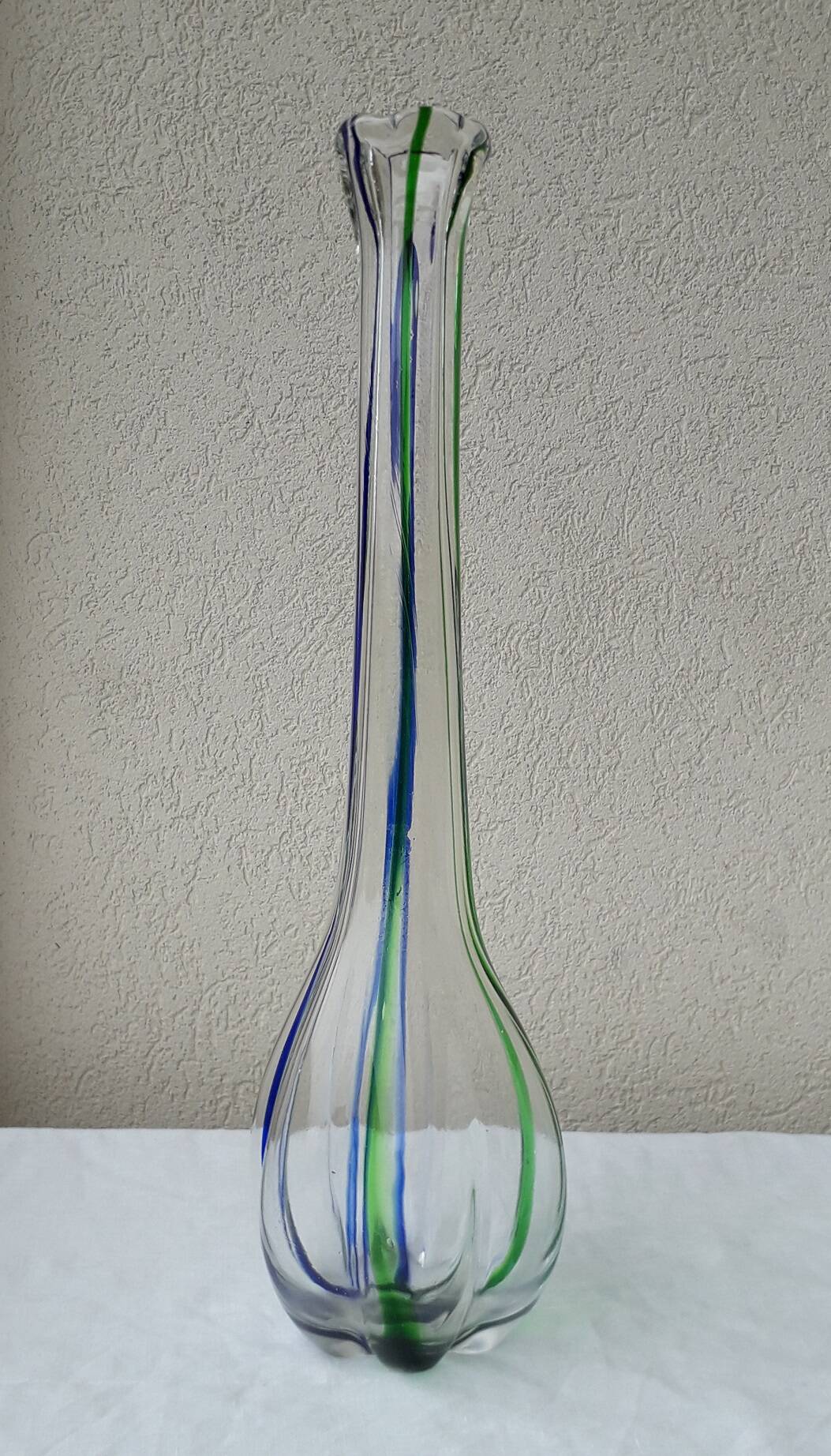 Murano glass soliflore vase