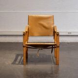 Leather safari chair