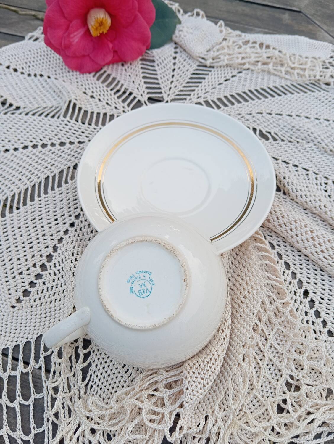 Vintage Villeroy and Boch breakfast cup and saucer