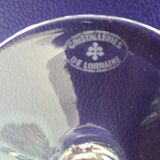 Set of 6 crystal champagne flutes