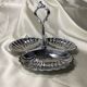 Plat inox serviteur forme coquillages
