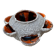 Vase for flower arrangements, fat lava.