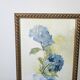 Tableau Aquarelle Fleurs Hortensia Signé J. Verne