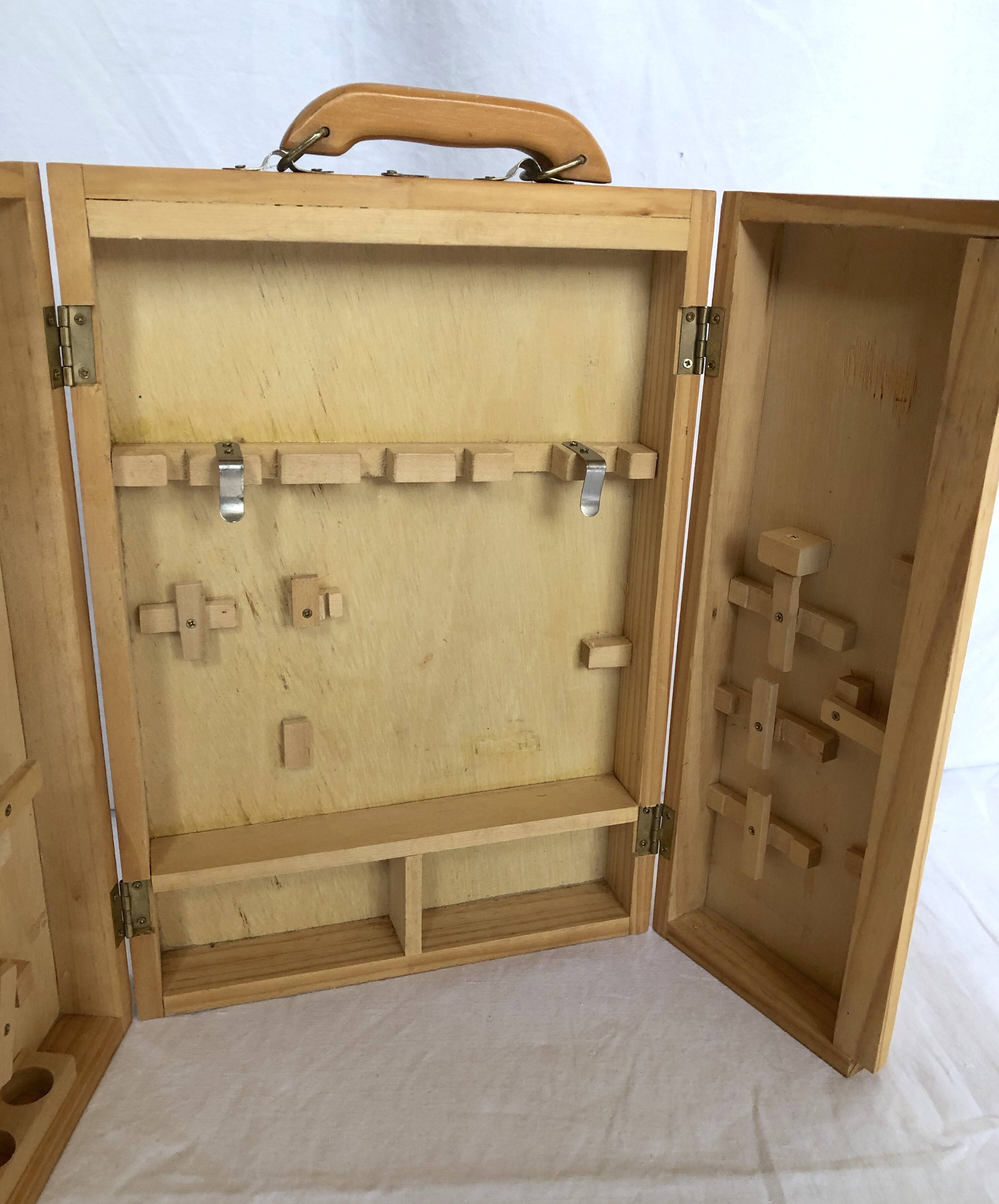 Children's toolbox made of vintage wood