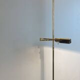 Brass & Opaline Floor Lamp by Milan, Spain, 1980s