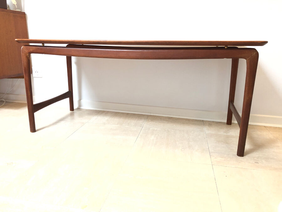 Scandinavian teak coffee table, 1950