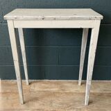 Side table in gray patinated oak