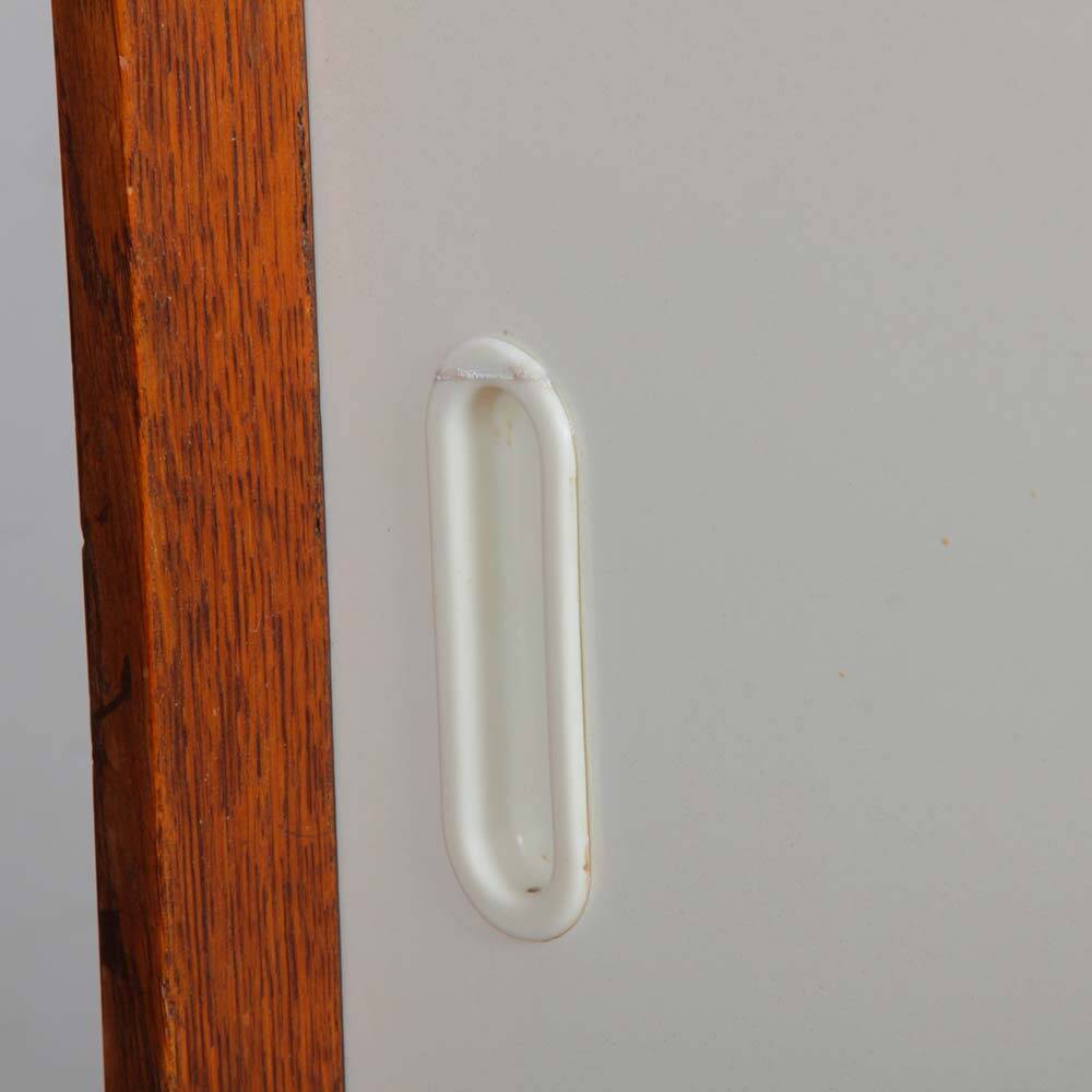 Yellow and white commode by Jiri Jiroutek, model U-452, 1960.