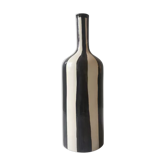 Vase céramique émaillé fait main, design graphique