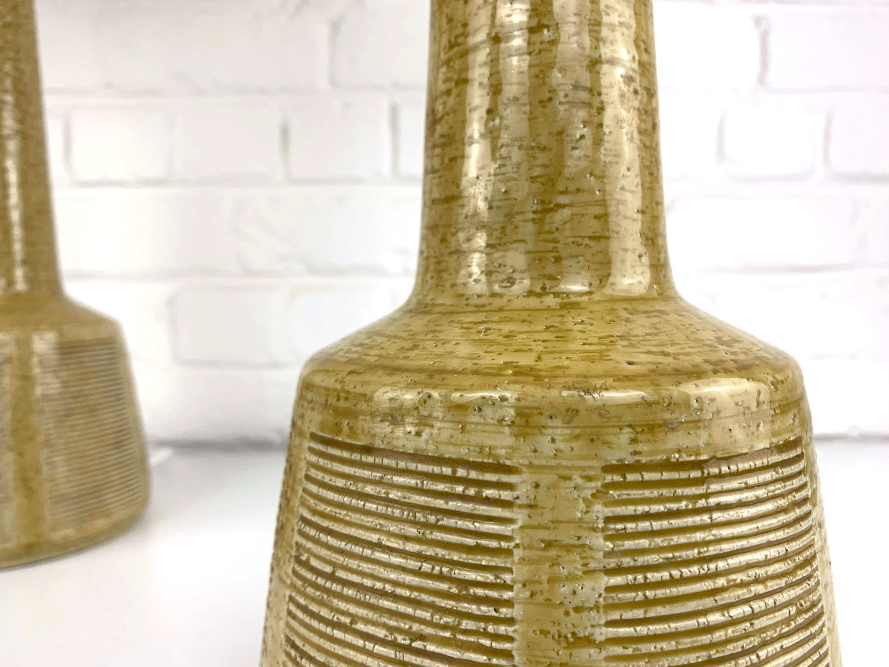 Pair of Ceramic Table Lamps Palshus, Denmark, design Esben Klint for Le Klint