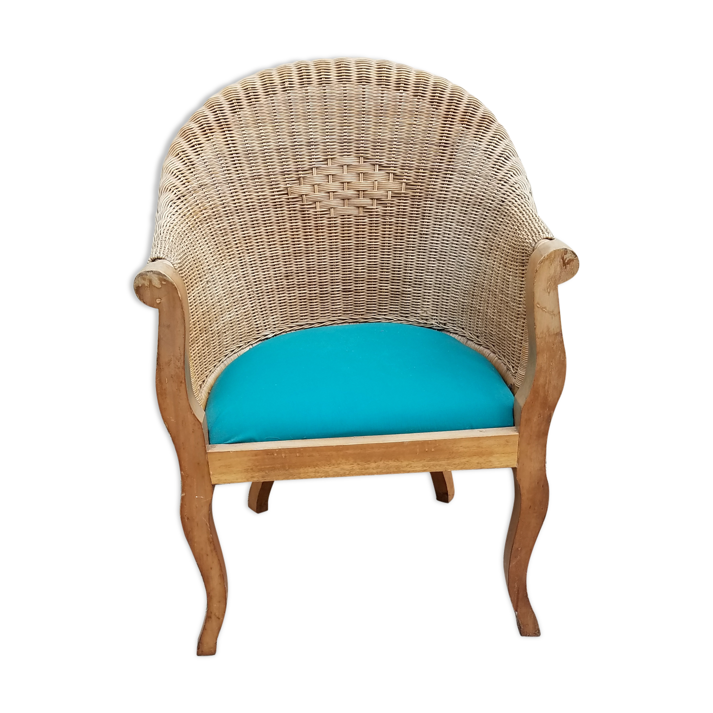 Wicker armchair
