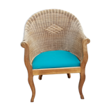 Wicker armchair