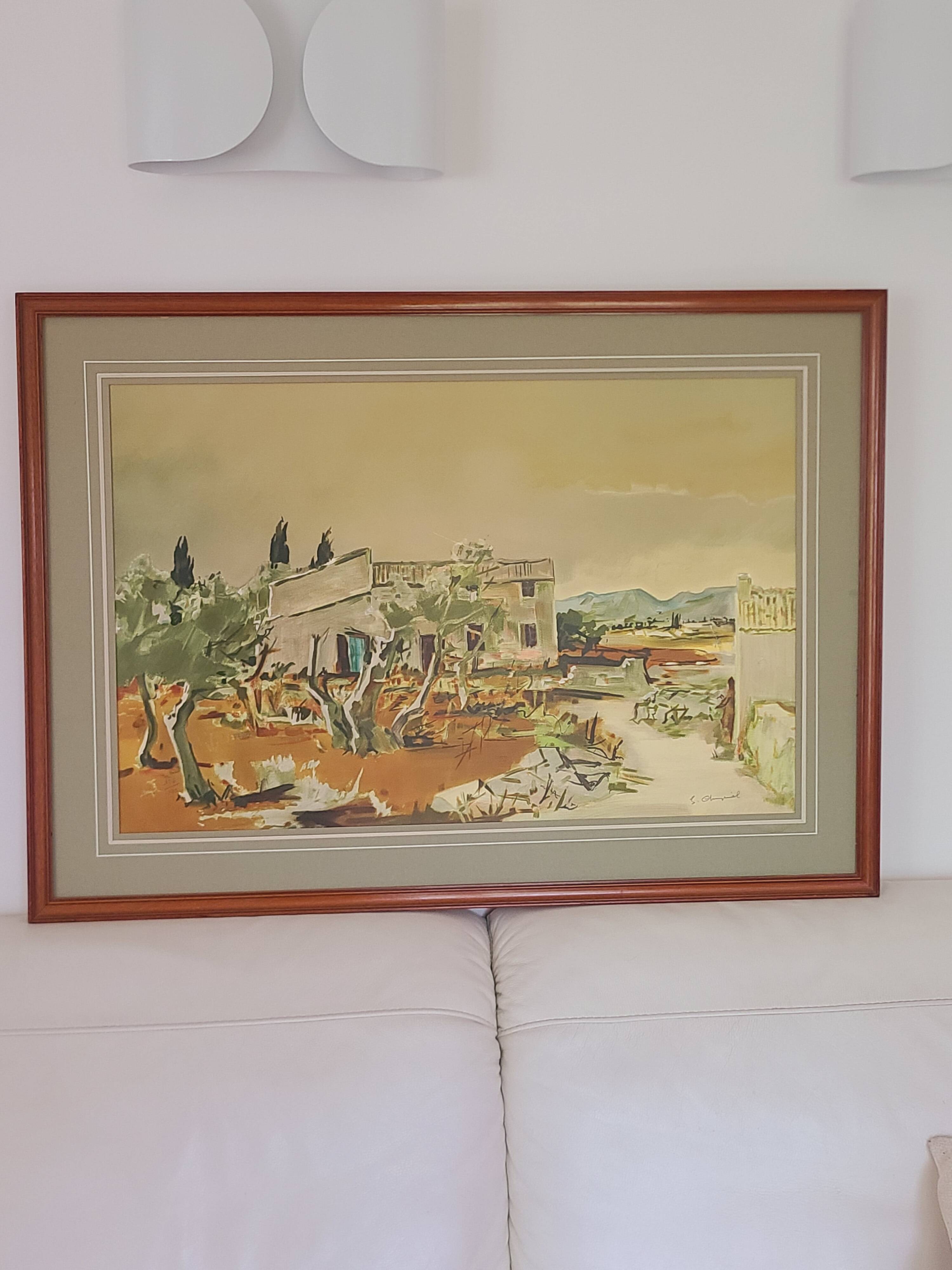 Provence by G. Cheyssial signed 110 x 79 cm